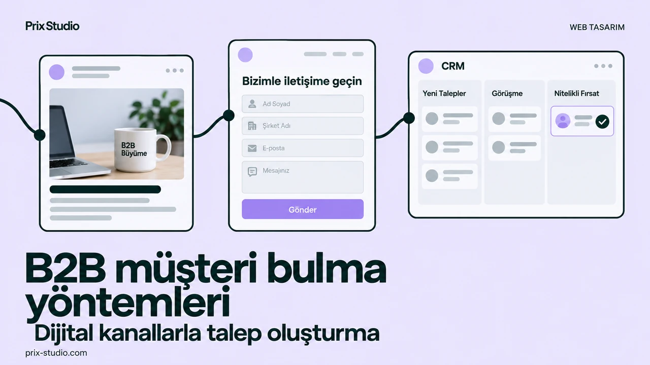 B2B müşteri bulma yöntemleri — Dijital kanallarla talep oluşturma