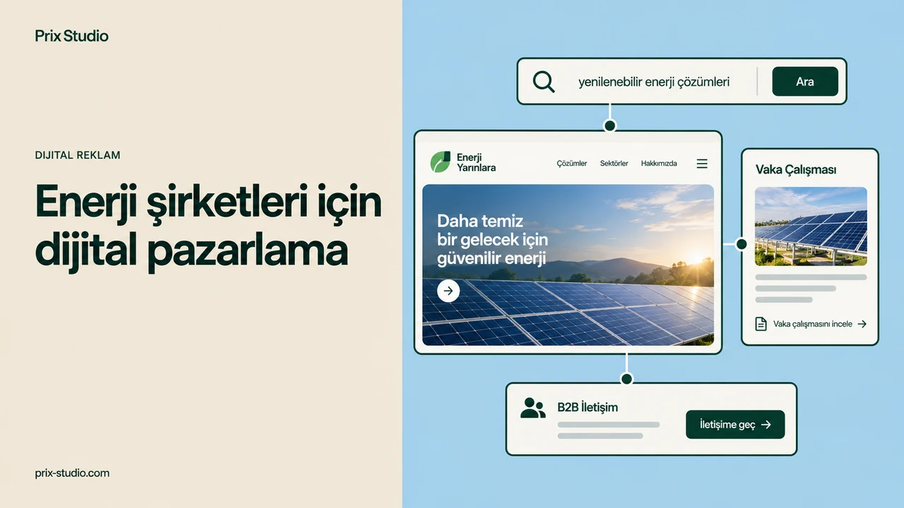 Enerji şirketleri için dijital pazarlama