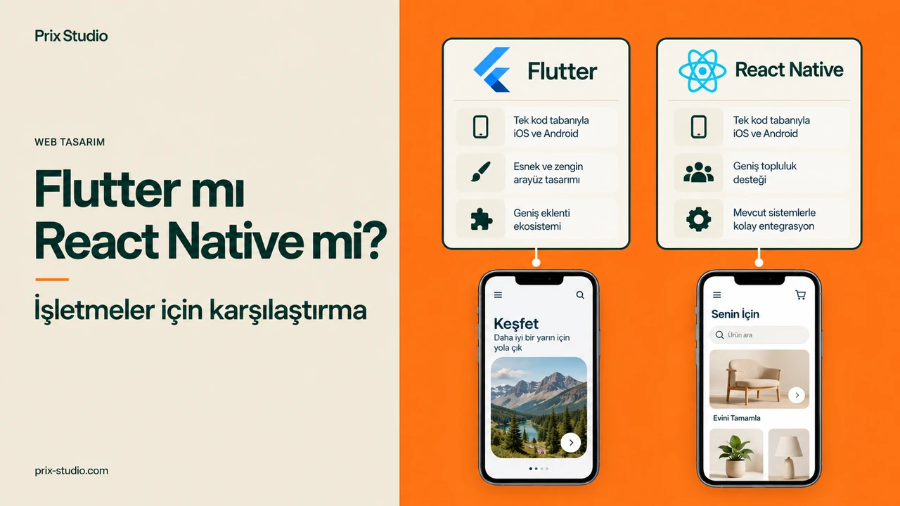 Flutter mı React Native mi? — İşletmeler için karşılaştırma