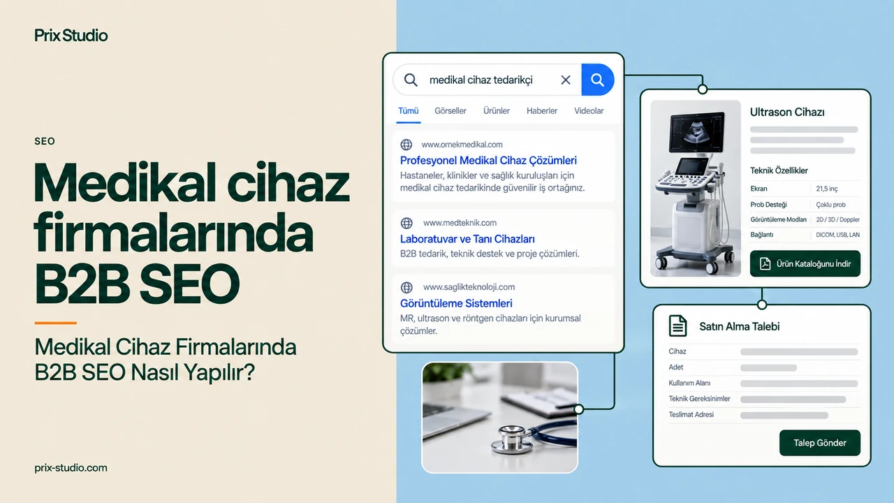 Medikal cihaz firmalarında B2B SEO
