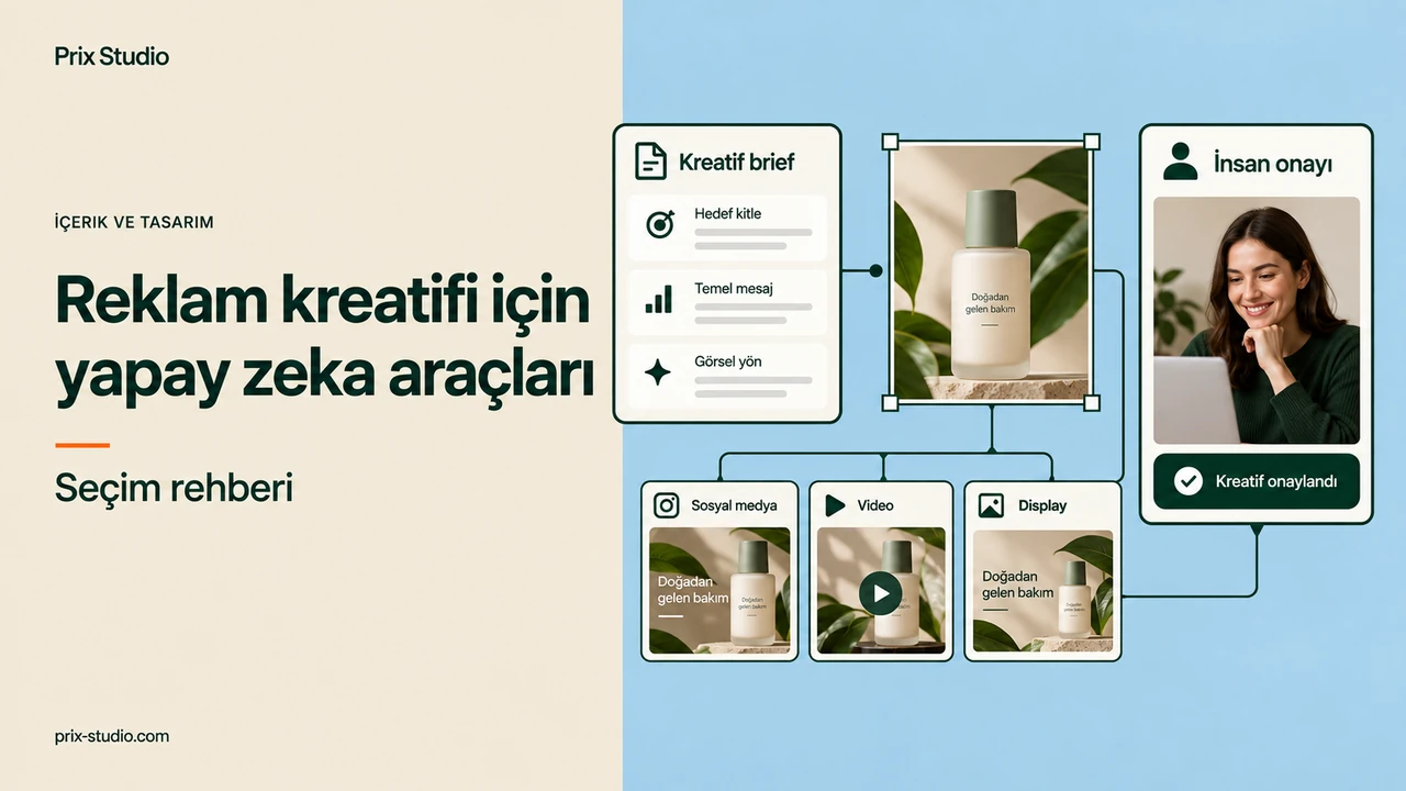Reklam kreatifi için yapay zeka araçları — Seçim rehberi