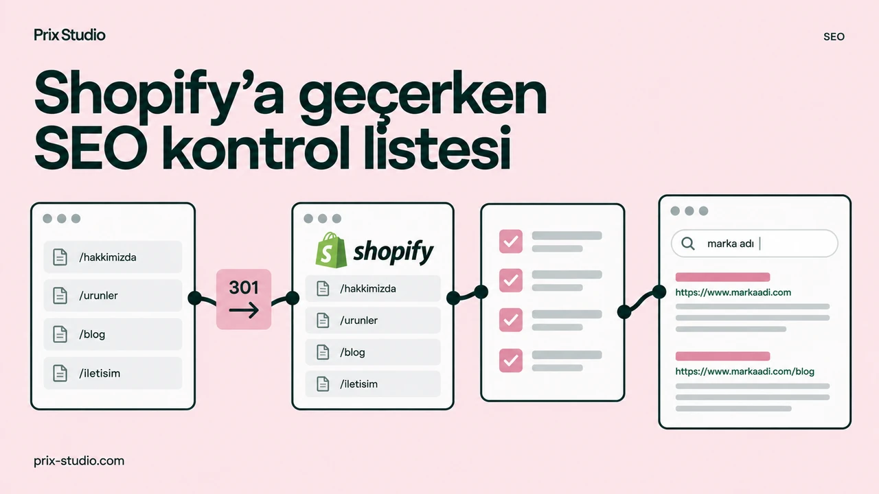 Shopify’a geçerken SEO kontrol listesi