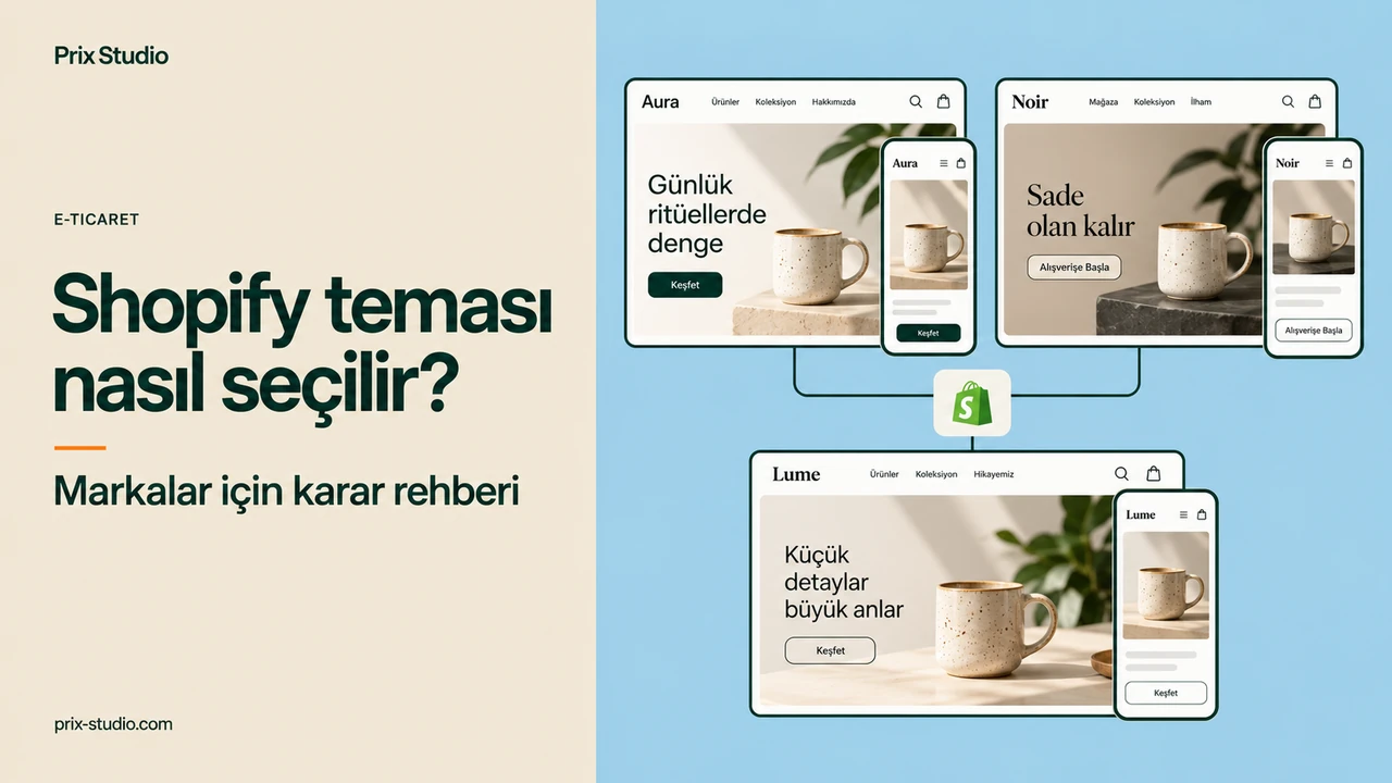 Shopify teması nasıl seçilir? — Markalar için karar rehberi