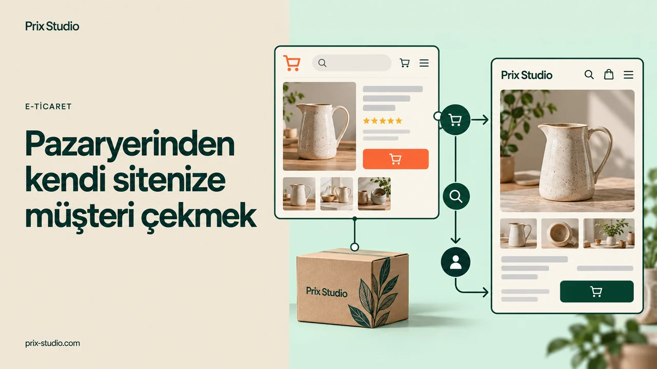Pazaryerinden kendi sitenize müşteri çekmek