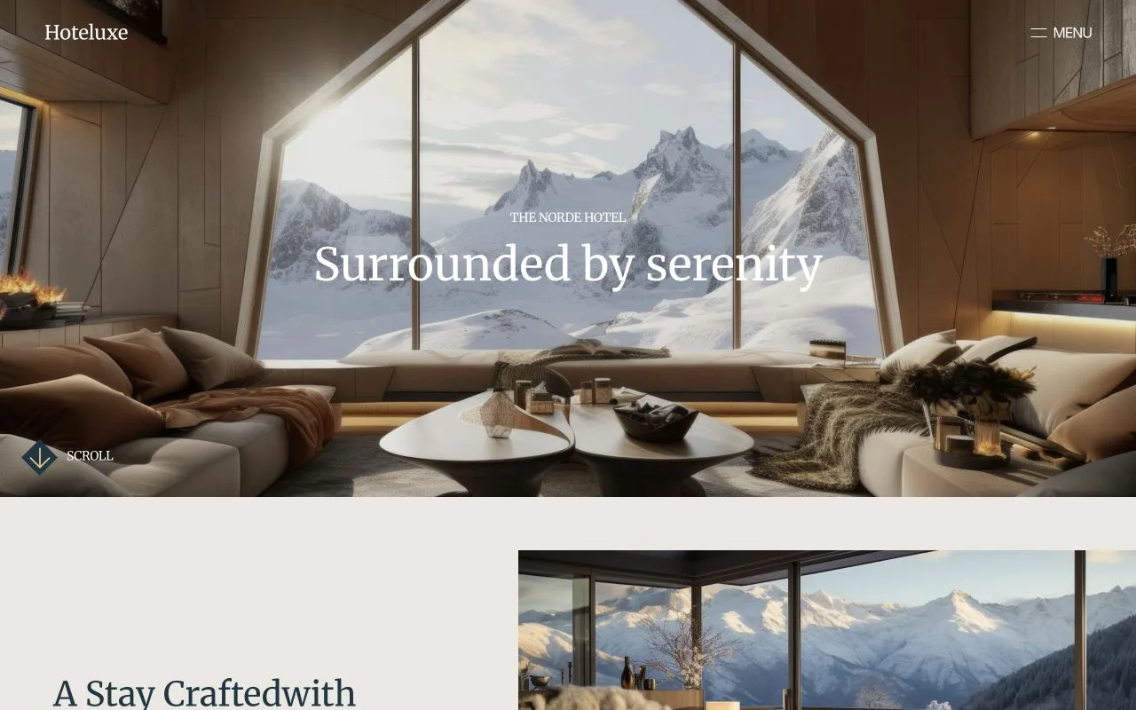 Hoteluxe — website preview