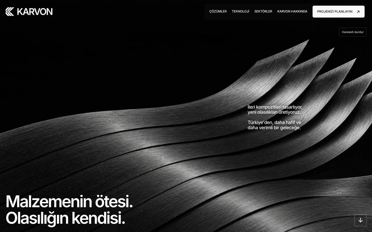 KARVON — website preview