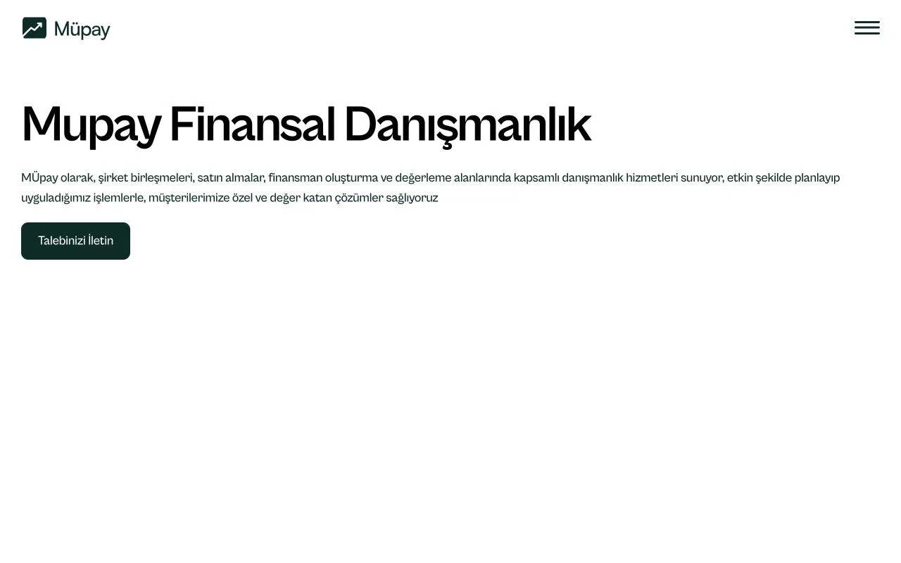 Mupay Finans — website preview