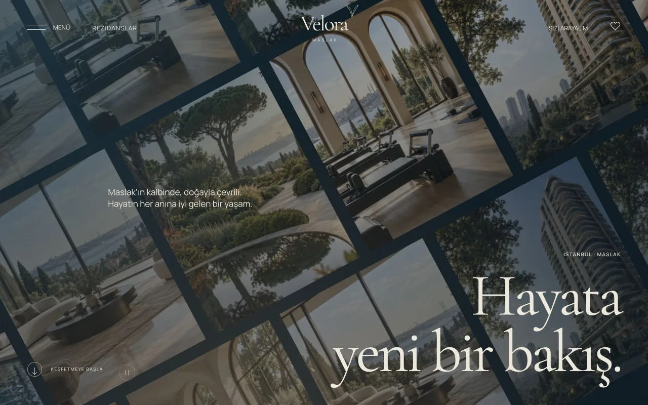 VELORA MASLAK — website preview