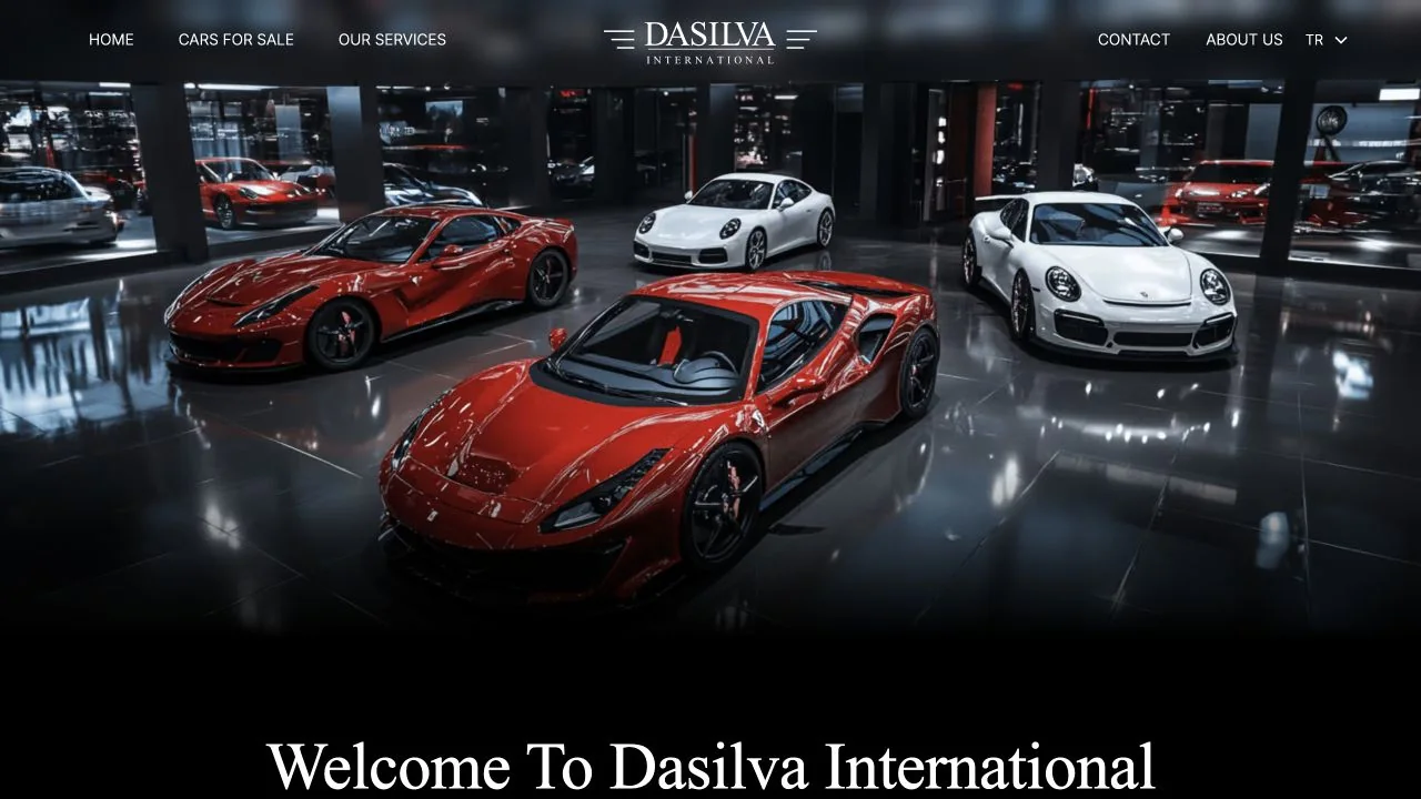 Da Silva International — web sitesi ekran görüntüsü