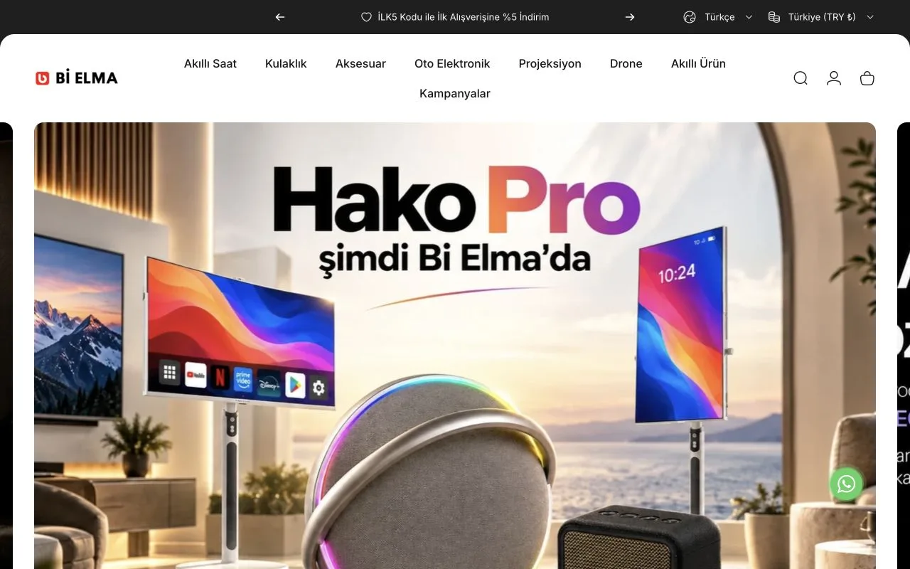 Bi Elma — website preview