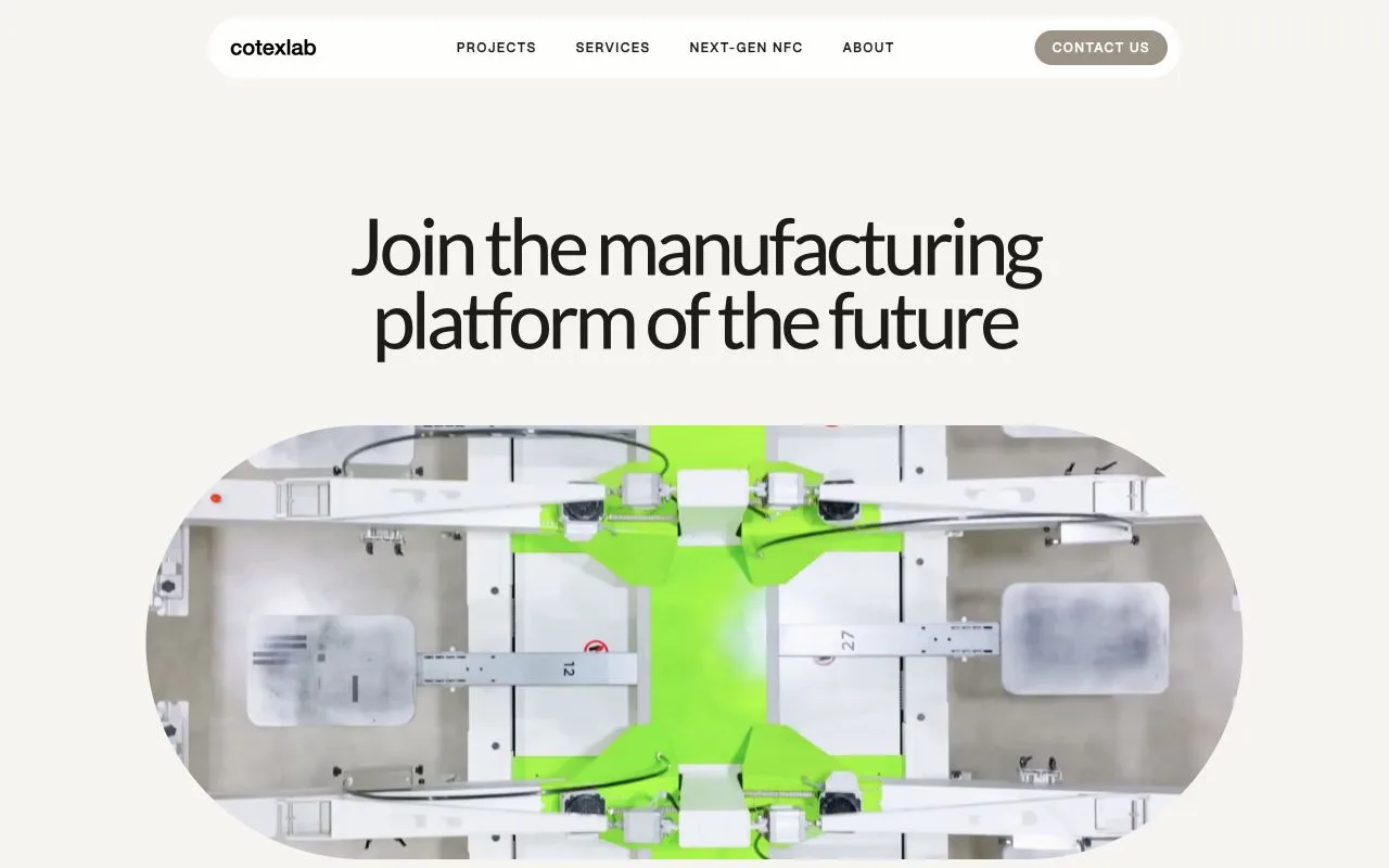 Cotexlab, a selected Prix Studio website