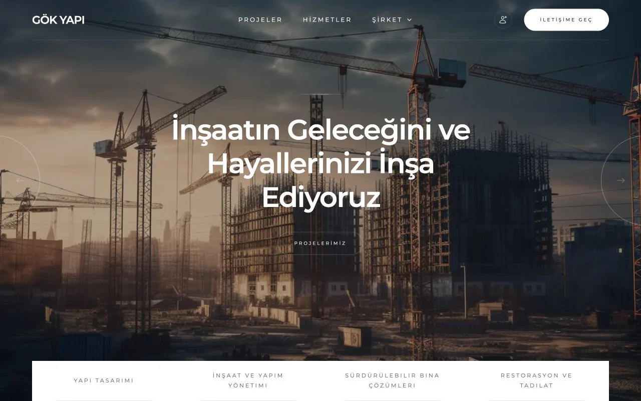 Gök Yapı — website preview