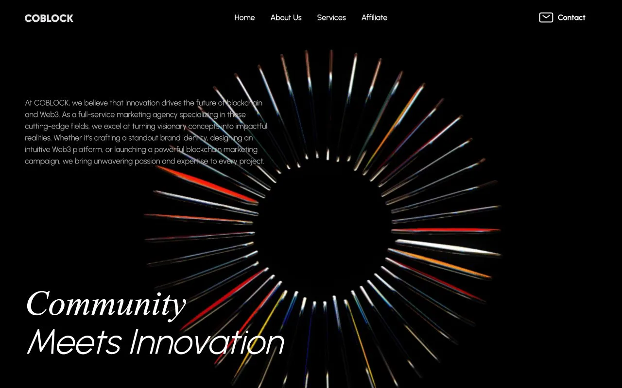 Coblock Agency — web sitesi önizlemesi