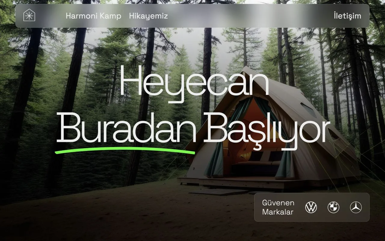 Harmoni Kamp Üretim — website preview