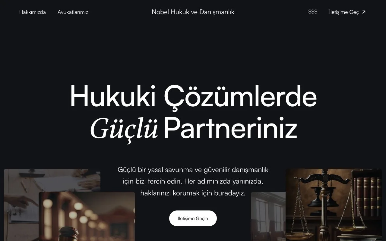Nobel Hukuk Bürosu — website preview