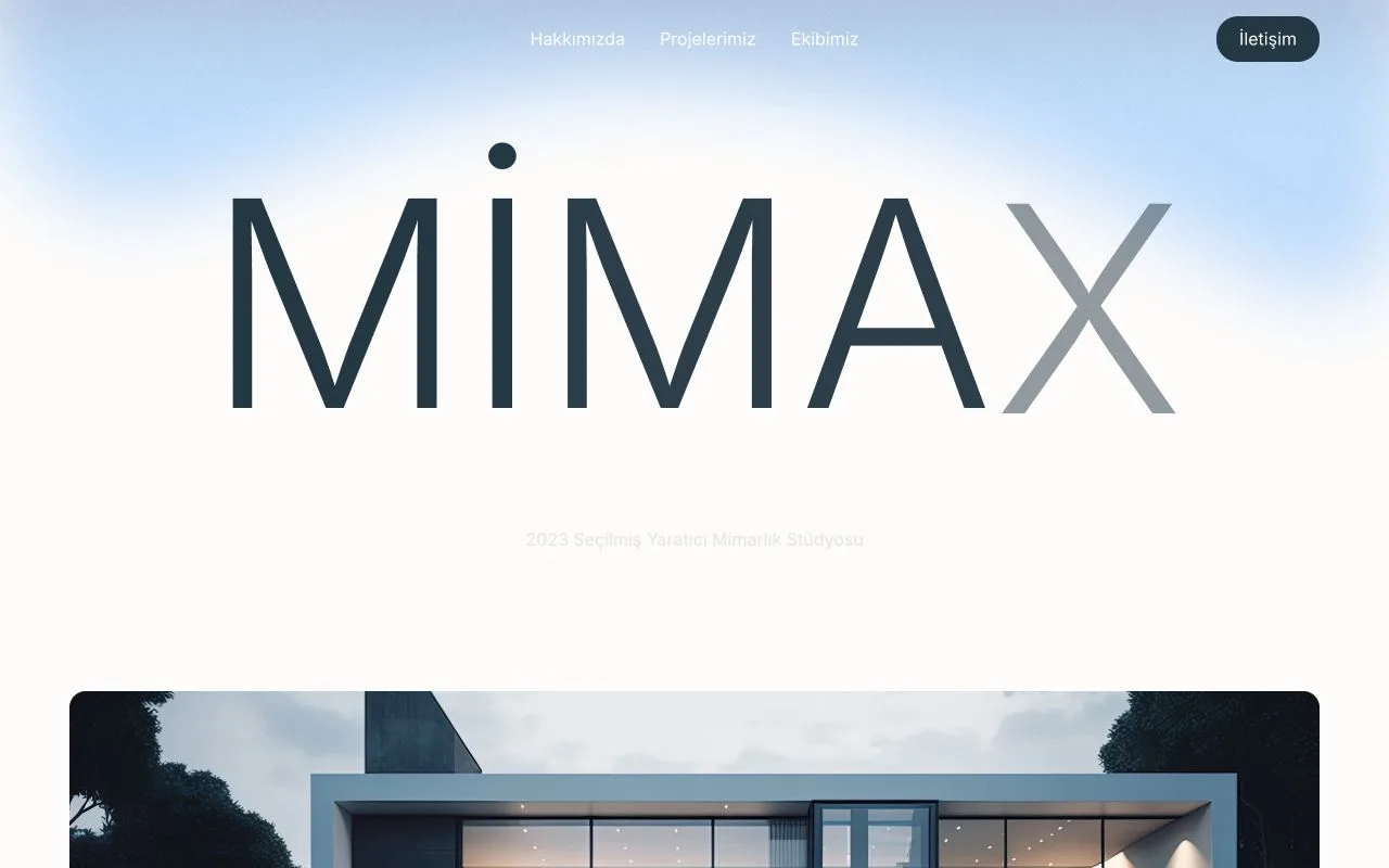 Mimax Arch — web sitesi önizlemesi