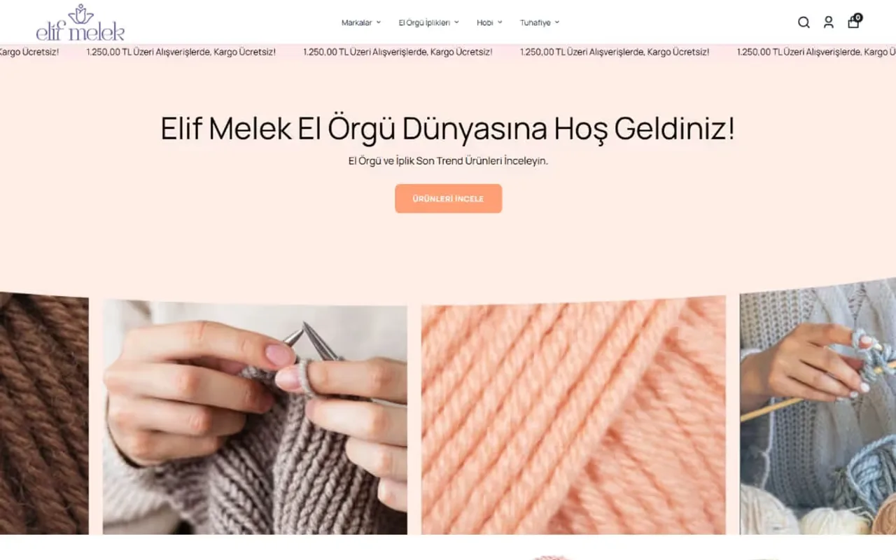 Elif Melek — website preview