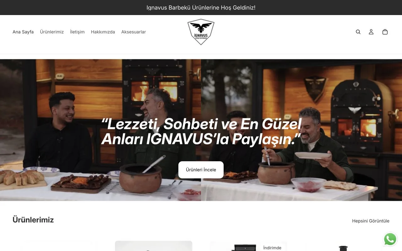 İgnavus Barbekü — website preview
