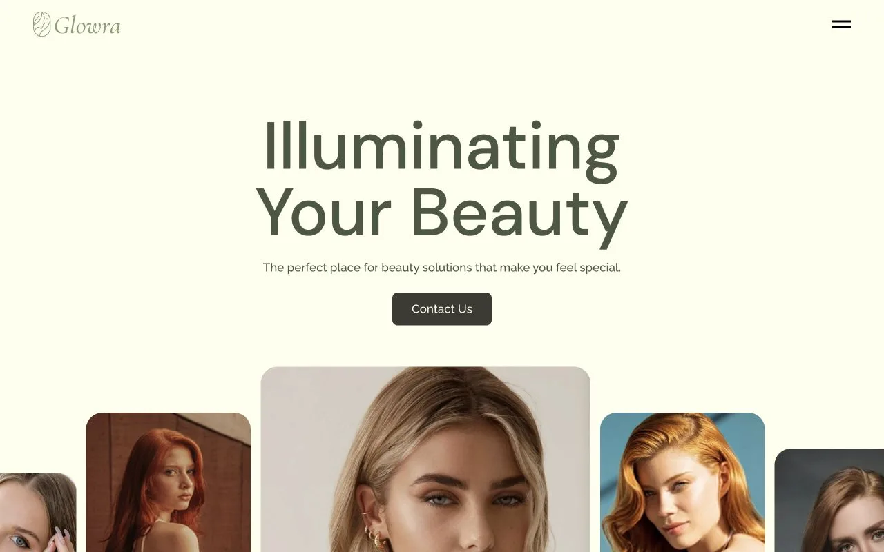 Glowra, a Prix Studio website project