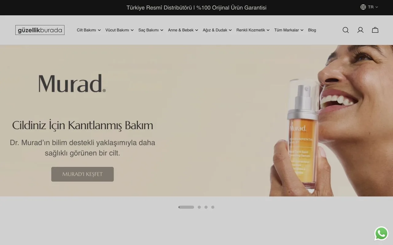 Güzellikburada — web sitesi önizlemesi