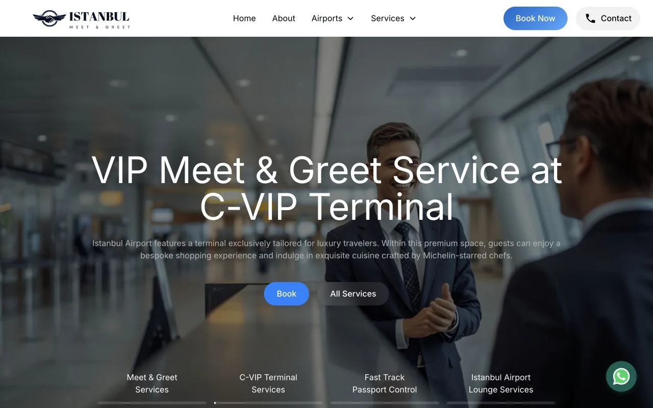 Istanbul Meet & Greet — web sitesi önizlemesi