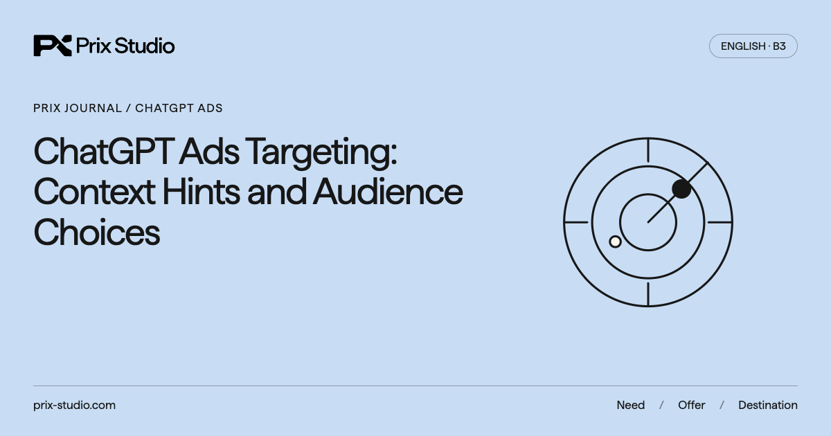 ChatGPT Ads Targeting: Context Hints and Audience Choices