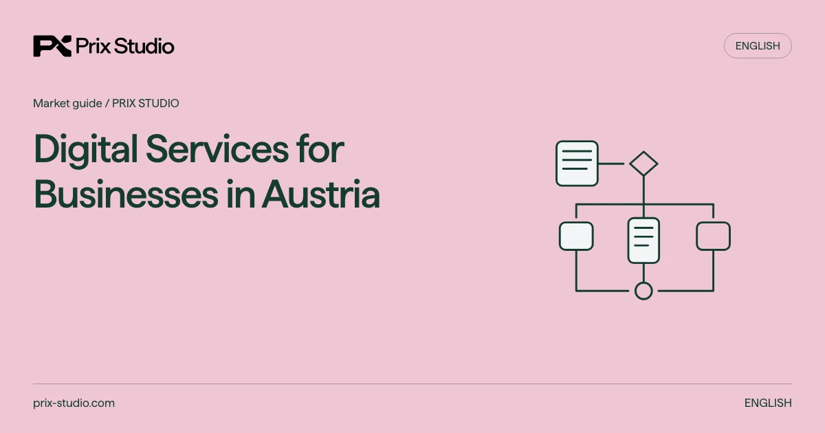 Digital Services for Businesses in Austria. Conceptual diagram of association members seasonal content and enquiry.