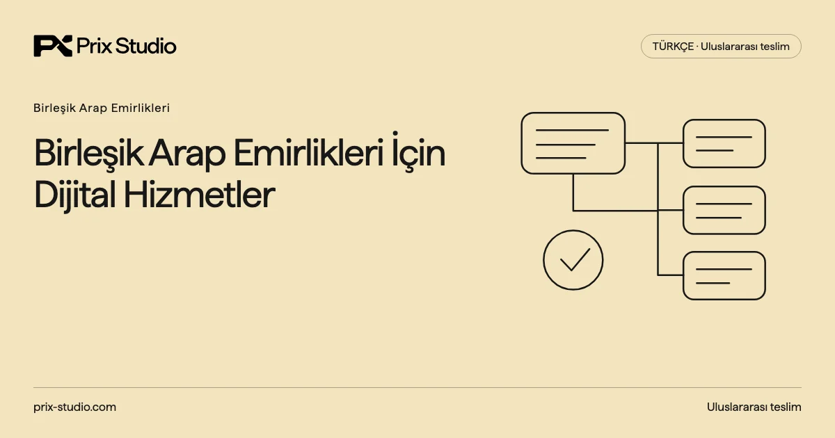Birleşik Arap Emirlikleri İçin Dijital Hizmetler
