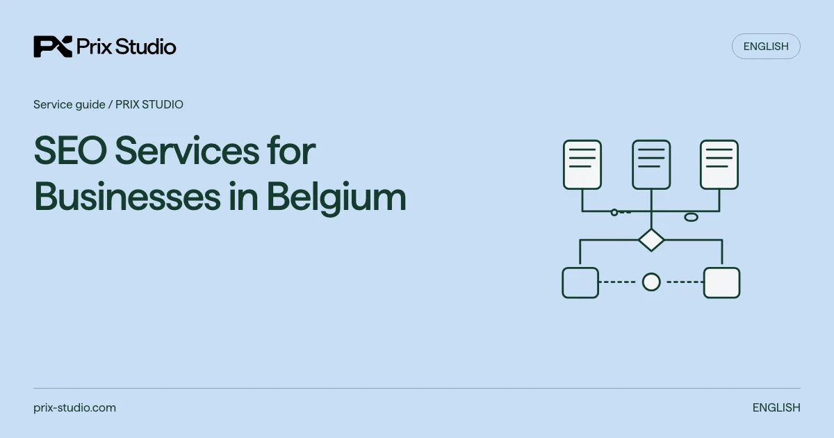 SEO Services for Businesses in Belgium — conceptual diagram of the source task, responsibilities and delivery decisions.