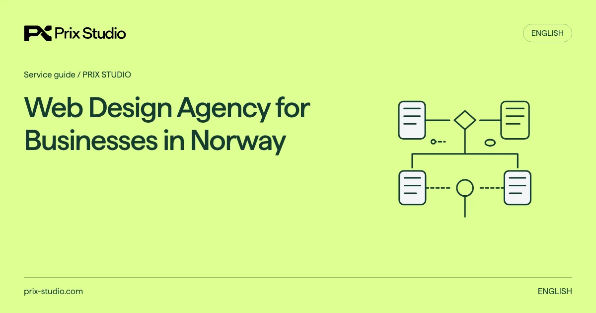Web Design Agency for Businesses in Norway — conceptual source task, authority and review-flow diagram.