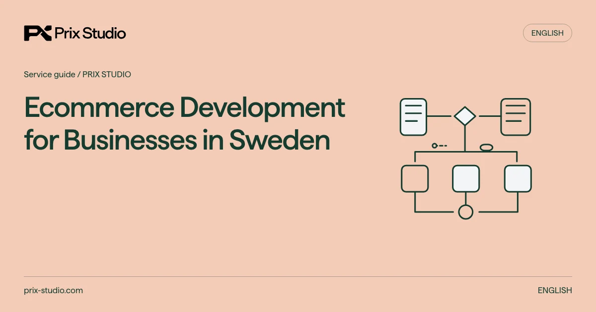 Ecommerce Development for Businesses in Sweden — conceptual source task, authority and review-flow diagram.