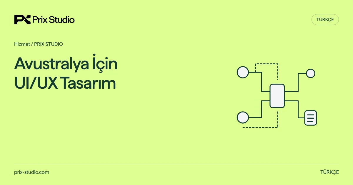 Avustralya İçin UI/UX Tasarım — Katılımcı rolü, bağlantı ve erişim koşulları ile yöntem ve mühendislik kararı.