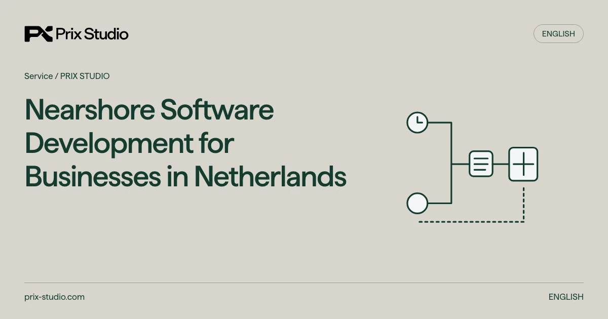Nearshore Software Development for Businesses in Netherlands — Calendar and decision roles join buyer-owned repository/release control; a small first deliverable connects to continuity and an independently usable exit.