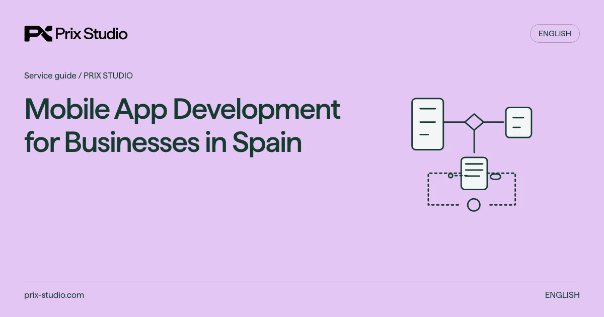 Mobile App Development for Businesses in Spain — conceptual diagram of the source task, responsibilities and delivery decisions.