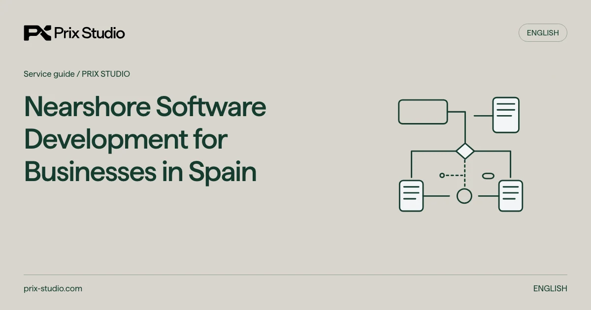 Nearshore Software Development for Businesses in Spain — conceptual diagram of the source task, responsibilities and delivery decisions.