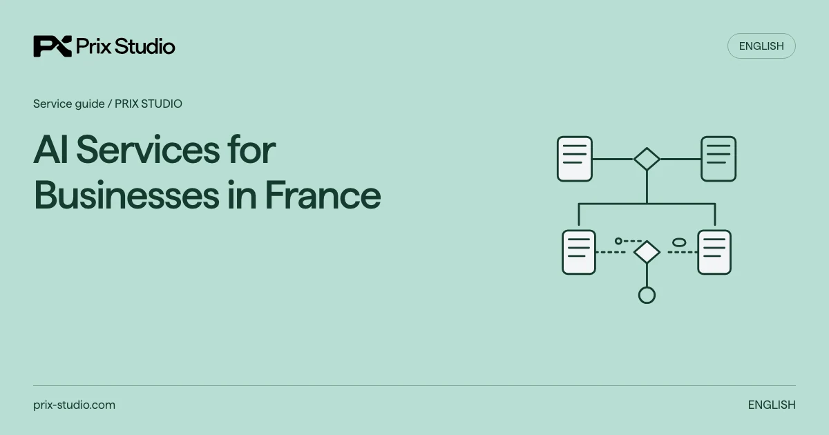 AI Services for Businesses in France — conceptual diagram of the source task, responsibilities and delivery decisions.