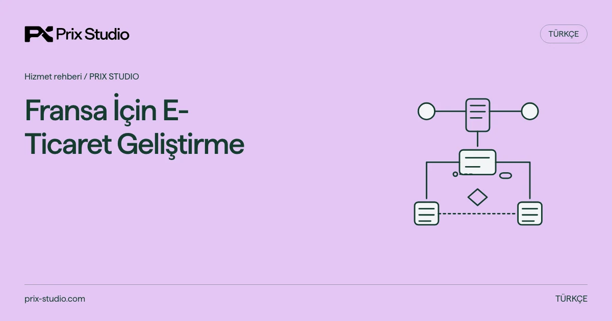 Fransa İçin E-Ticaret Geliştirme — kaynakta açıklanan görev, sorumluluk ve teslim kararlarının kavramsal diyagramı.