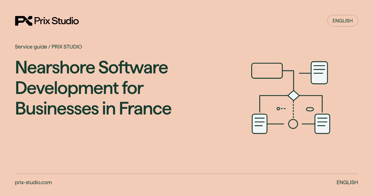 Nearshore Software Development for Businesses in France — conceptual diagram of the source task, responsibilities and delivery decisions.