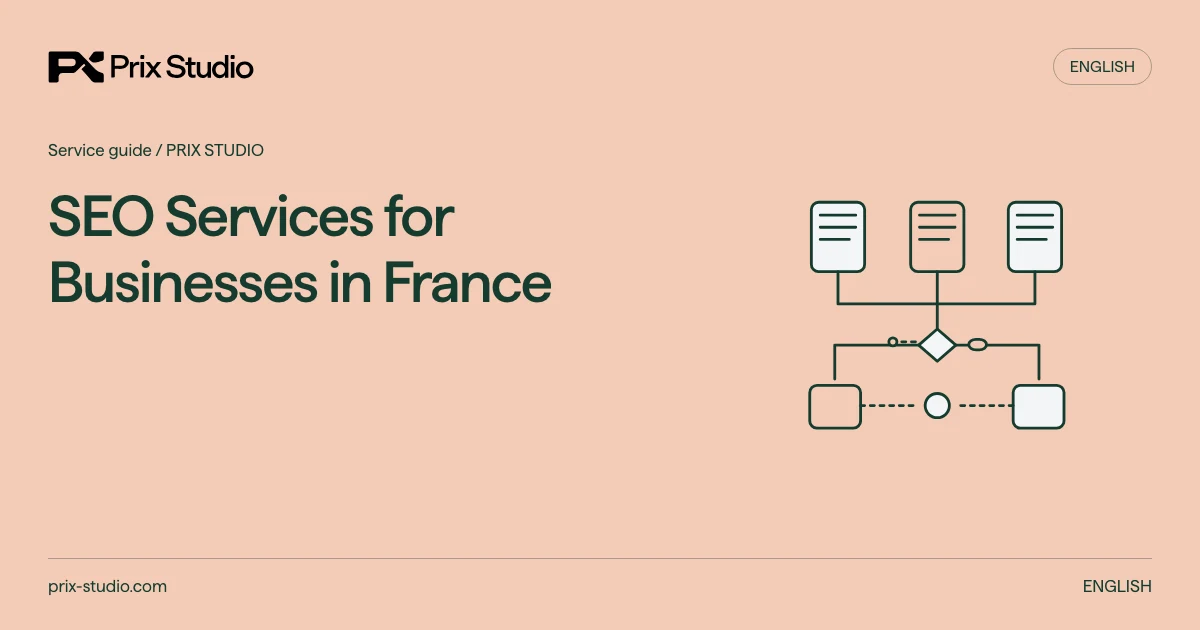 SEO Services for Businesses in France — conceptual diagram of the source task, responsibilities and delivery decisions.
