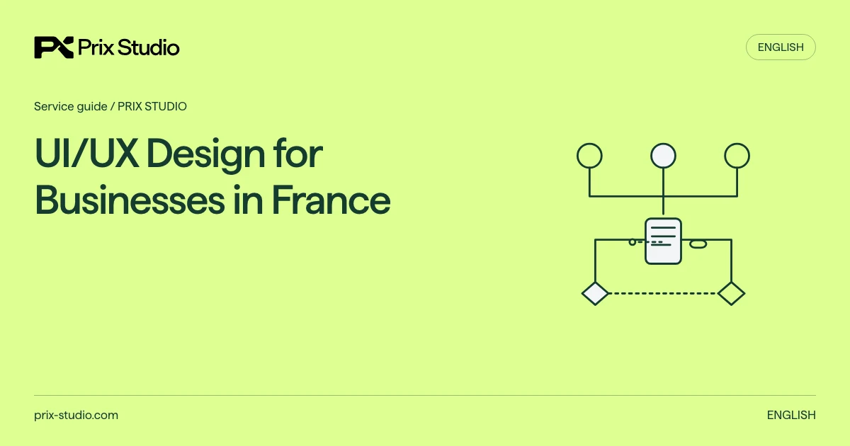 UI/UX Design for Businesses in France — conceptual diagram of the source task, responsibilities and delivery decisions.