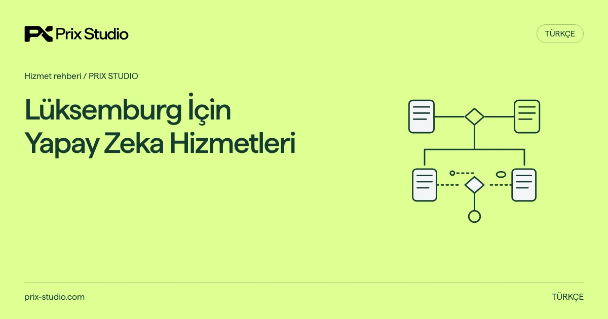 Lüksemburg İçin Yapay Zeka Hizmetleri — kaynakta açıklanan görev, sorumluluk ve teslim kararlarının kavramsal diyagramı.