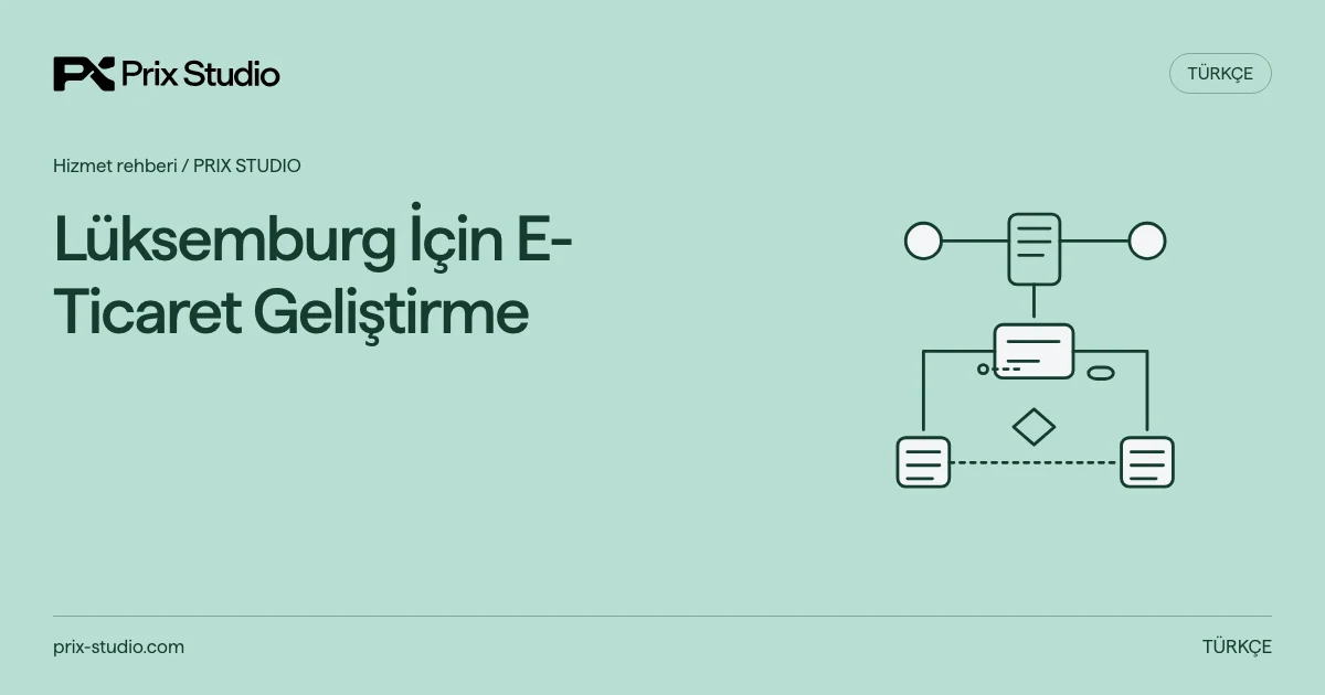 Lüksemburg İçin E-Ticaret Geliştirme — kaynakta açıklanan görev, sorumluluk ve teslim kararlarının kavramsal diyagramı.