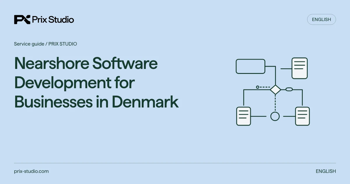 Nearshore Software Development for Businesses in Denmark — conceptual diagram of the source task, responsibilities and delivery decisions.