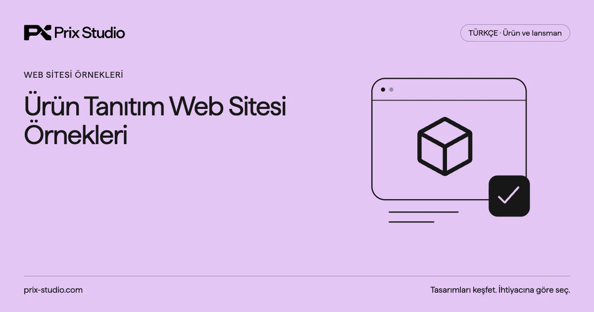 Ürün Tanıtım Web Sitesi Örnekleri
