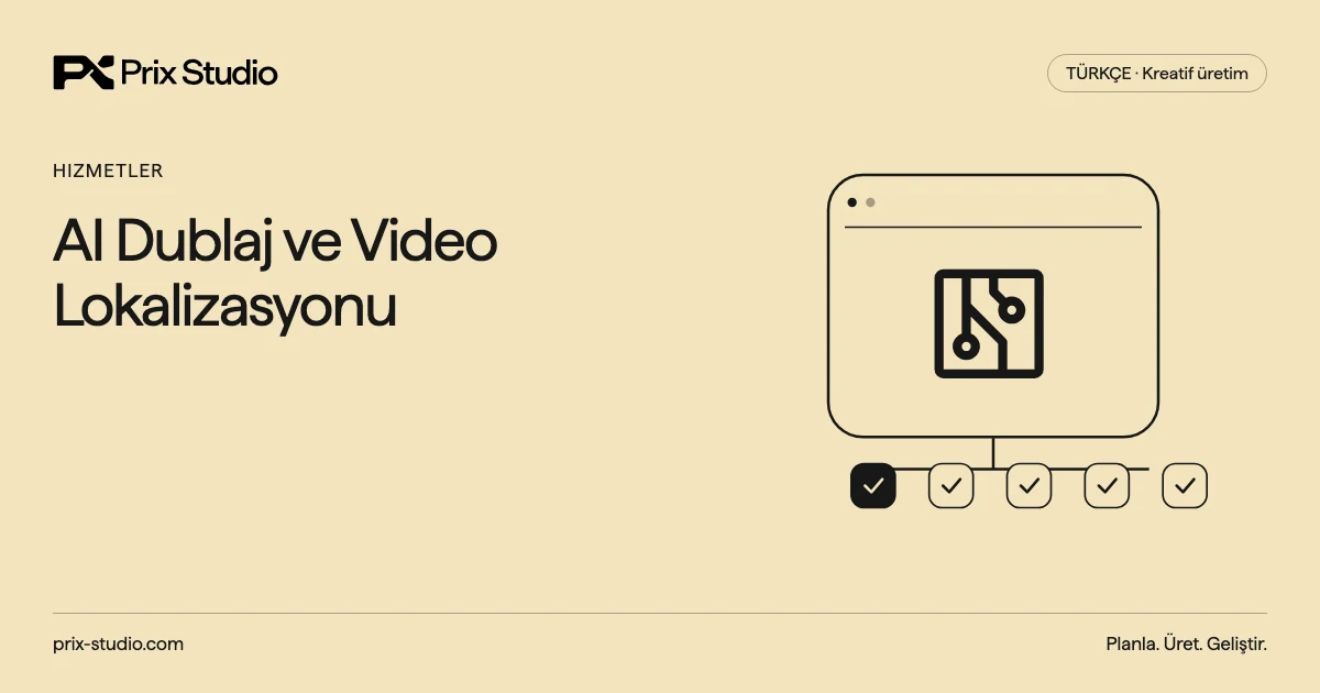 AI Dublaj ve Video Lokalizasyonu