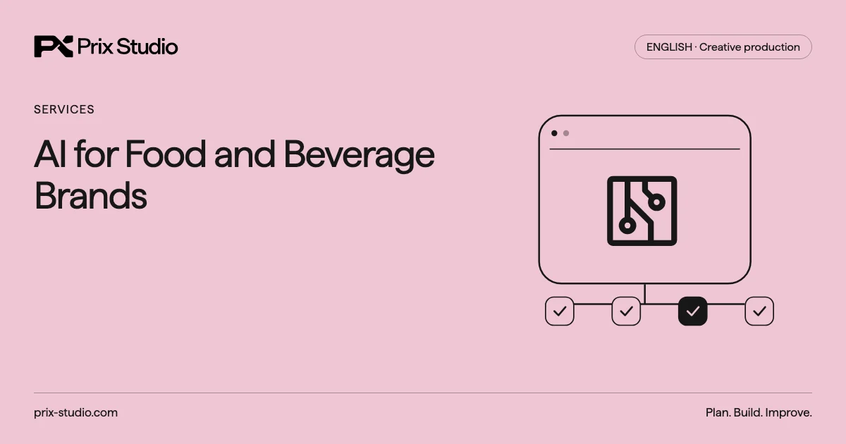 AI for Food and Beverage Brands