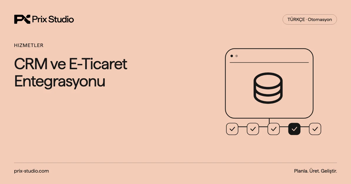 CRM ve E-Ticaret Entegrasyonu