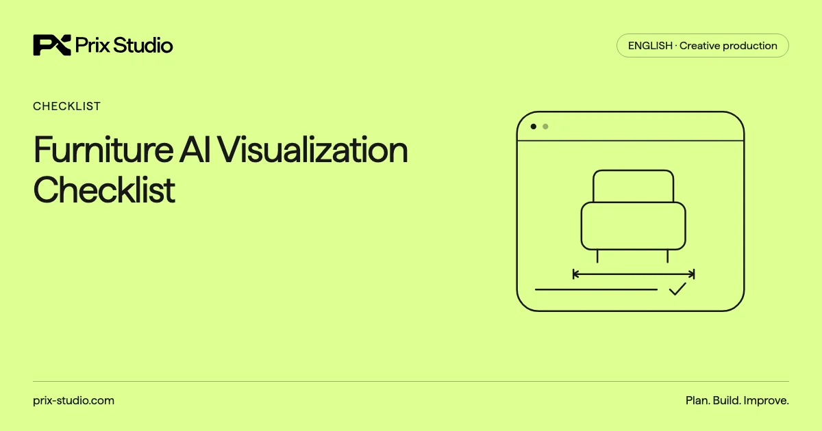 Furniture AI Visualization Checklist
