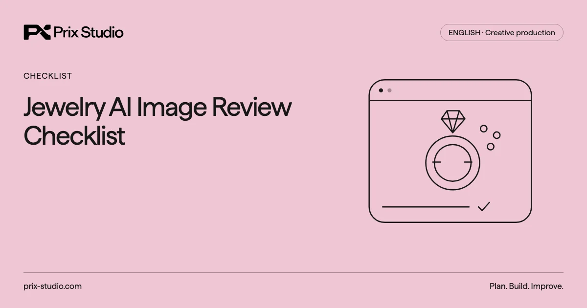 Jewelry AI Image Review Checklist
