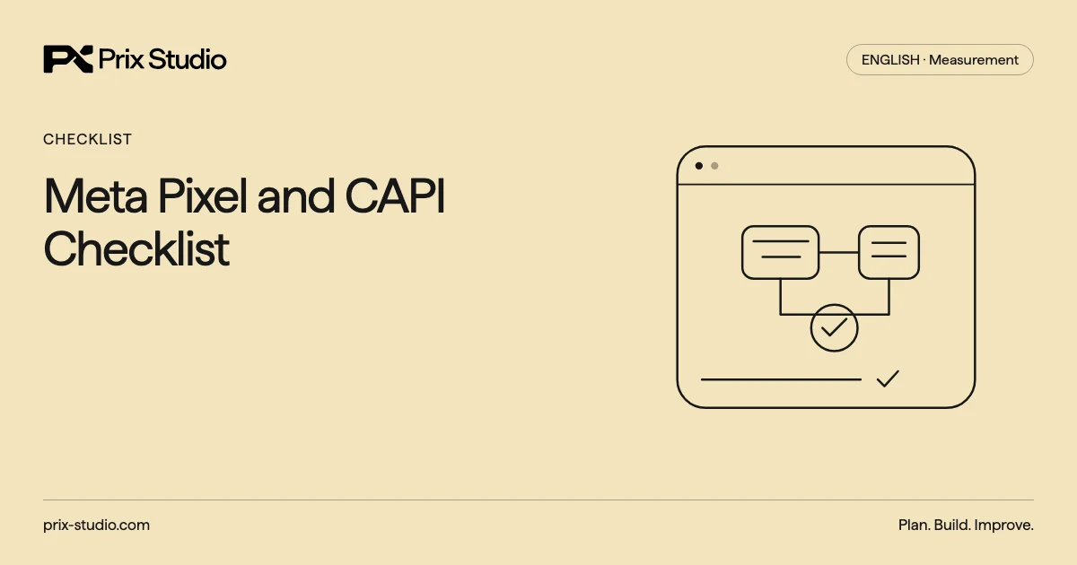 Meta Pixel and CAPI Checklist
